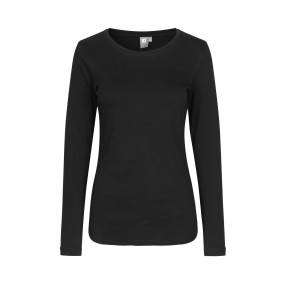 Lady interlock m/lange ærmer, M Sort