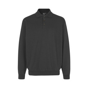 ID Polosweatshirt Klassisk, M Koks Grå