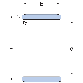 SKF inderring, IR 50x58x22