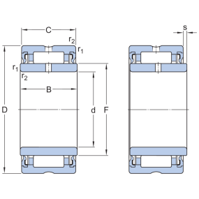 SKF nåleleje, NA 4904.2RS