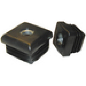 Dupsko firk. kort m/ gevind, 35 x 35 x M10 udv. mål på rør