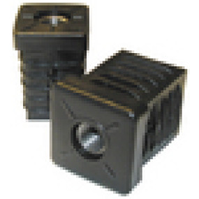 Dupsko firk. lang m/ gevind, 20 x 20 x M8 udv. mål på rør