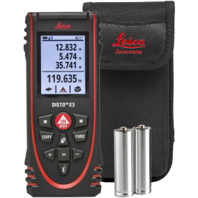 Leica Disto X3 Afstandsmåler, m/hældningssensor og Smartroom