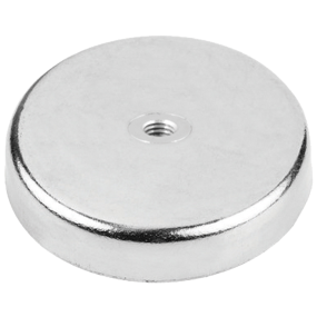 Magnet blank, Ø 63 mm m/ 8 mm gevind
