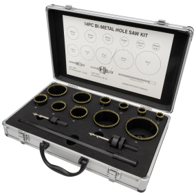 Diesella Hulsavesæt(14 dele) Ø19-76 mm, HSS Bi-Metal M42 med 8% cobolt