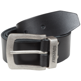 Kansas læderbælte, 122 cm Sort