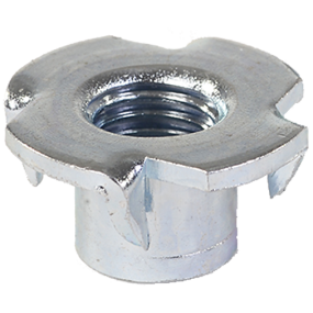 Beslagsmøtrik FZB m/4 spidser, 6 mm