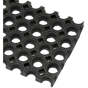 Ring gummimåtte sort (R3), 800 x 1200 x 23 mm