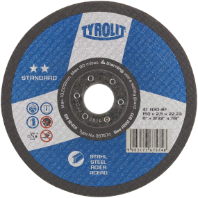 Tyrolit skæreskive 41X, 150 x 2,5 x 22,23 A30-BF