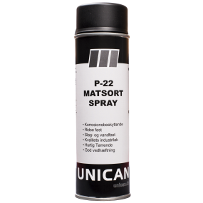 Unican SPRAY Paint 500 ml., P-22 MATSORT  RAL9005