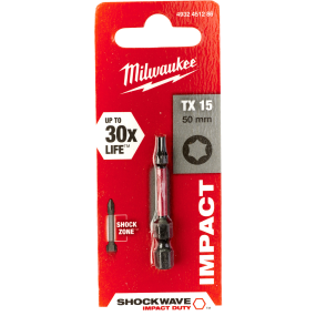 Milwaukee, Bits SHOCKWAVE TX15 x 50mm