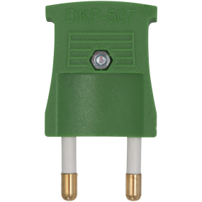 Hanstik flad, grøn 230V