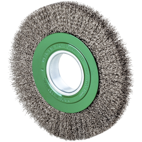 Stålbørste rustfri 30-35 bredde, Ø250 mm 0,30 tråd