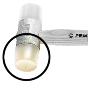 Peddinghaus løse nylonhoveder, t/32 mm uden dødslag