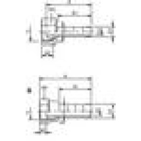 Slangenippel m. løs omløb., 1002B  6 x 1/4