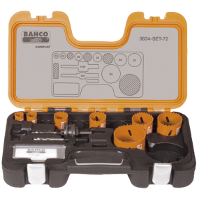 Bahco hulsavssæt, 3834 set 72  19-64 mm