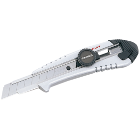 Tajima AC501 sølv m/ lås, Aluminist kniv 18mm