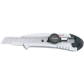 Tajima AC701 sølv m/lås, Aluminist kniv 25mm