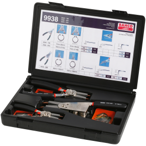 Bahco låseringstænger i sæt, 9938 3 stk omstilbare tænger ø 8-100 mm