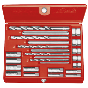 RIDGID SKRUEUDTRÆKKERSÆT 10, Nr. 1-5, 6-13mm, 20 stk værktøj