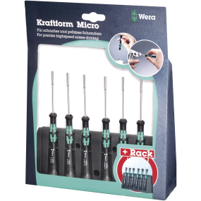 Wera unbrako skruetrækkersæt elektronik, 2069/6  2,0/2,5/3,0/3,5/4,0/5,0 mm