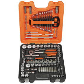 Bahco topnøglesæt 138 dele, 1/4+3/8+1/2