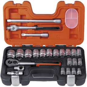 Bahco topnøglesæt S240, 1/2  10-32 mm  24 dele