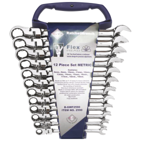 Bato FLEX Ringskraldenøglesæt 8-19 mm, B-GWF2590  12 dele