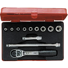 Bahco TOPNØGLESÆT MM 1/4 FIRK., 6712R