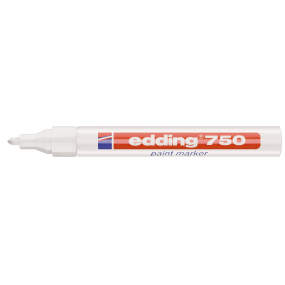 Edding paintmarker, 750 Hvid 2-4 mm