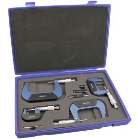 Diesella mikrometerskruer 0-100 mm, (sæt   4 stk.)