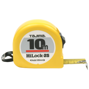 Tajima båndmål HILOCK 25mm bånd, 10 meter m/bælteclips