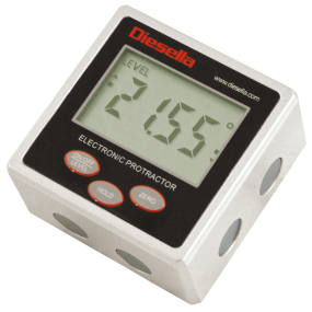 Diesella digital vinkelmåler, 180gr. X 0,1gr. IP54