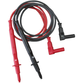 Luksus Prøveledningssæt, rød/sort silicone