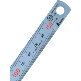 Stållineal Shinwa H101A, 150 x 15 x 0,5 mm