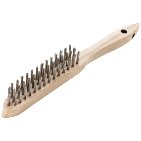 Lessmann Håndstålbørste, 3 rækker rustfri