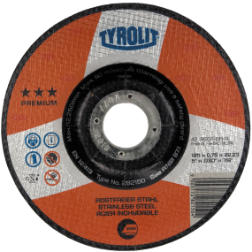 Tyrolit skæreskive Premium, 125x0,75x22 A60R-BFK A