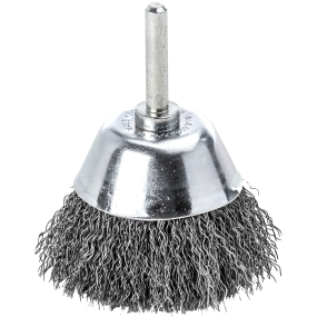 Lessmann topstålbørste stål, 6mm skaft ø50