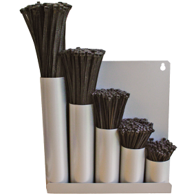 Kabelbinder i metalholder, sortiment 5 x 100 stk.