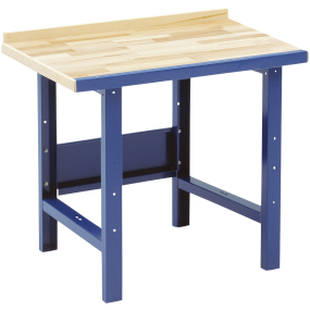 Blika Værkstedsbord, grundmodel, VBB-1.10 m/bøgeparket B:1000 mm