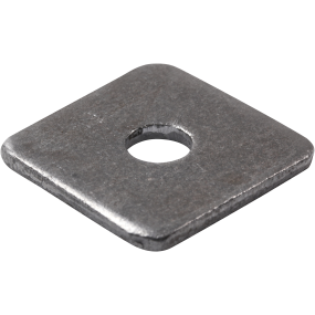 Spændeplade 4-kantet sort, 40x14x 4 mm sort