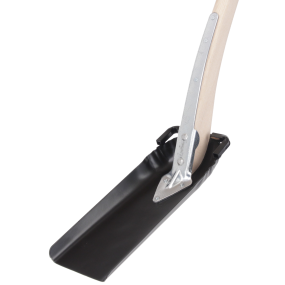 galax drænskovl 12cm  610THV, Asketræsskaft med krykke. Hærdet smalt p