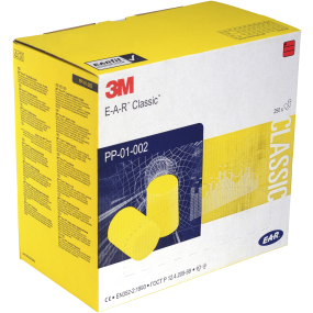EAR classic øreprop gul cylinderf., PP-01-002
