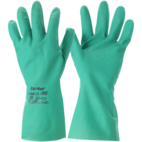 Handske Solvex grøn, NBR 37-675 Str.11