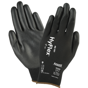 Strikhandske m/PU belægning, SENSILITE 48-101 str. 11 sort