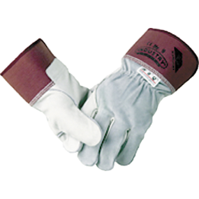 Handske Industri Dollar, natur okse m/spaltoverhånd str. 10