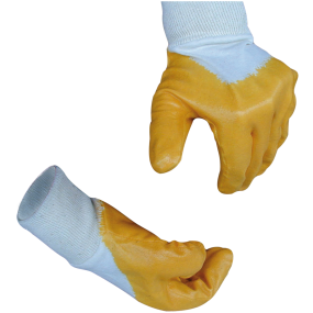 Handske nitrilbelagt m/ribkrave, Fortuna Yellow str. 7