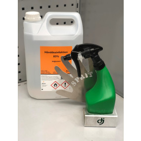Desinfektion start sæt, Holder, forstøver & 5L Plum 85%