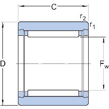 SKF nåleleje, NK 10/16