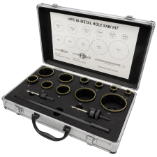 Diesella Hulsavesæt(14 dele) Ø19-76 mm, HSS Bi-Metal M42 med 8% cobolt